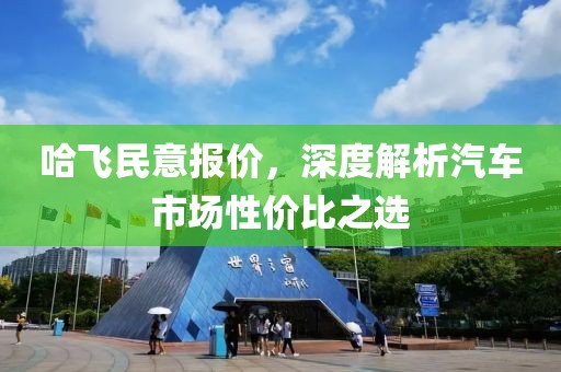 哈飞民意报价，深度解析汽车市场性价比之选