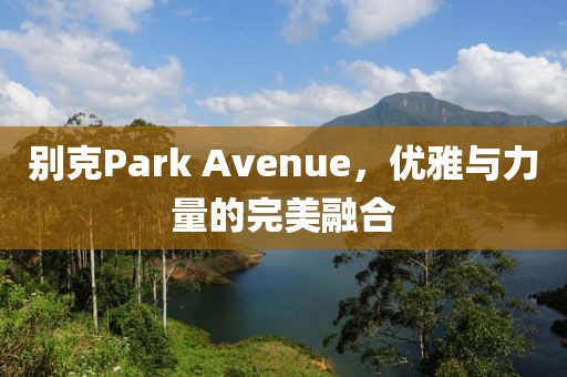 别克Park Avenue，优雅与力量的完美融合