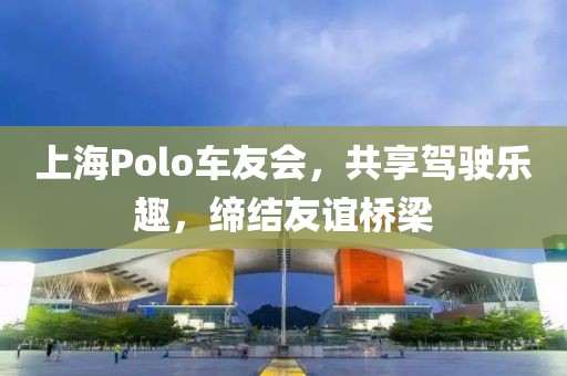 上海Polo车友会，共享驾驶乐趣，缔结友谊桥梁