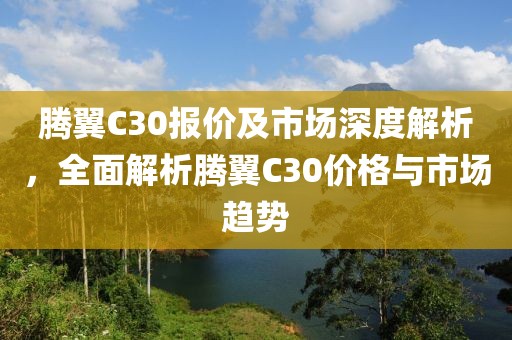 腾翼C30报价及市场深度解析，全面解析腾翼C30价格与市场趋势