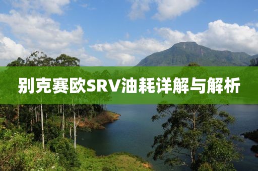 别克赛欧SRV油耗详解与解析