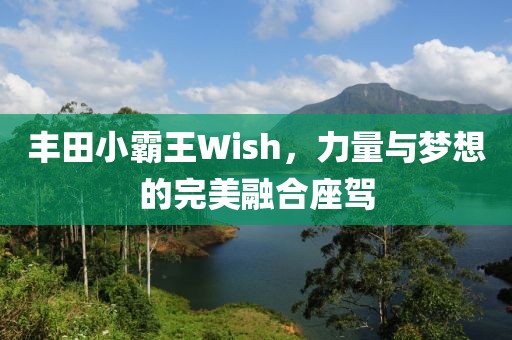 丰田小霸王Wish，力量与梦想的完美融合座驾