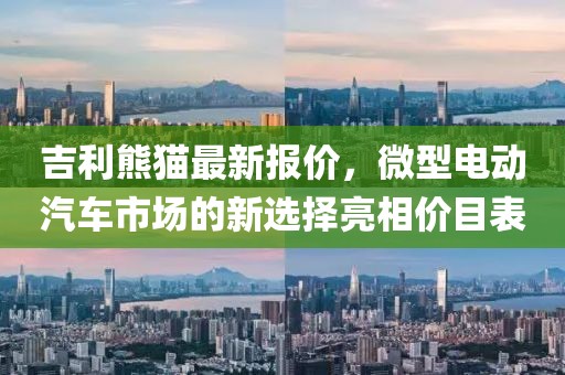 吉利熊猫最新报价，微型电动汽车市场的新选择亮相价目表