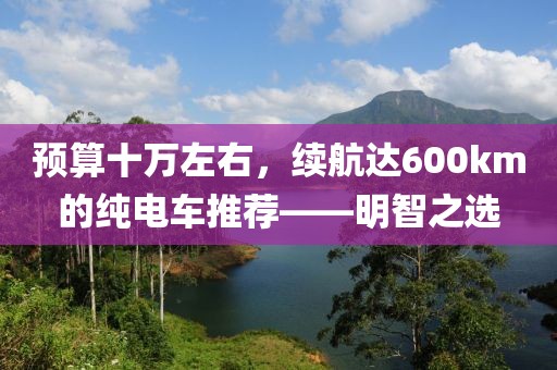 预算十万左右，续航达600km的纯电车推荐——明智之选