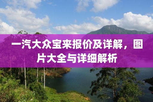 一汽大众宝来报价及详解，图片大全与详细解析