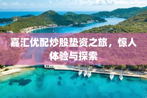 嘉汇优配炒股垫资之旅，惊人体验与探索