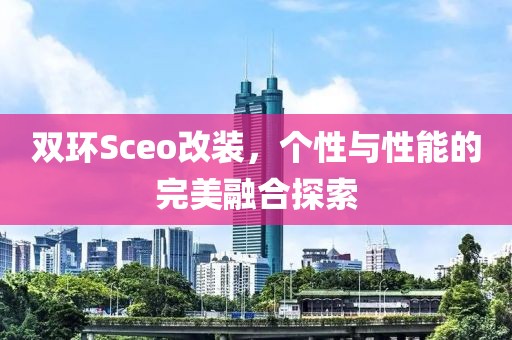 双环Sceo改装，个性与性能的完美融合探索