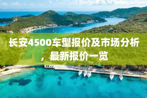 长安4500车型报价及市场分析，最新报价一览