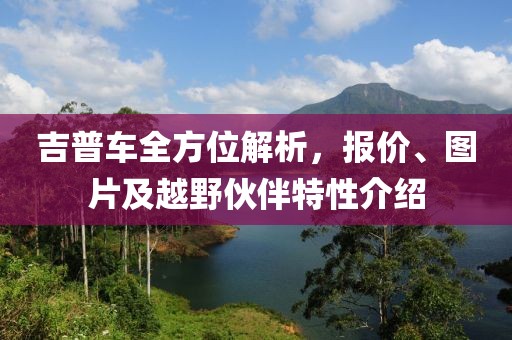 吉普车全方位解析，报价、图片及越野伙伴特性介绍