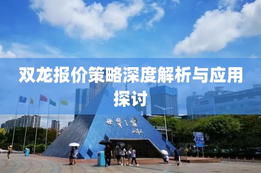 双龙报价策略深度解析与应用探讨