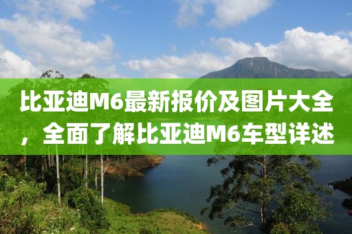 比亚迪M6最新报价及图片大全，全面了解比亚迪M6车型详述